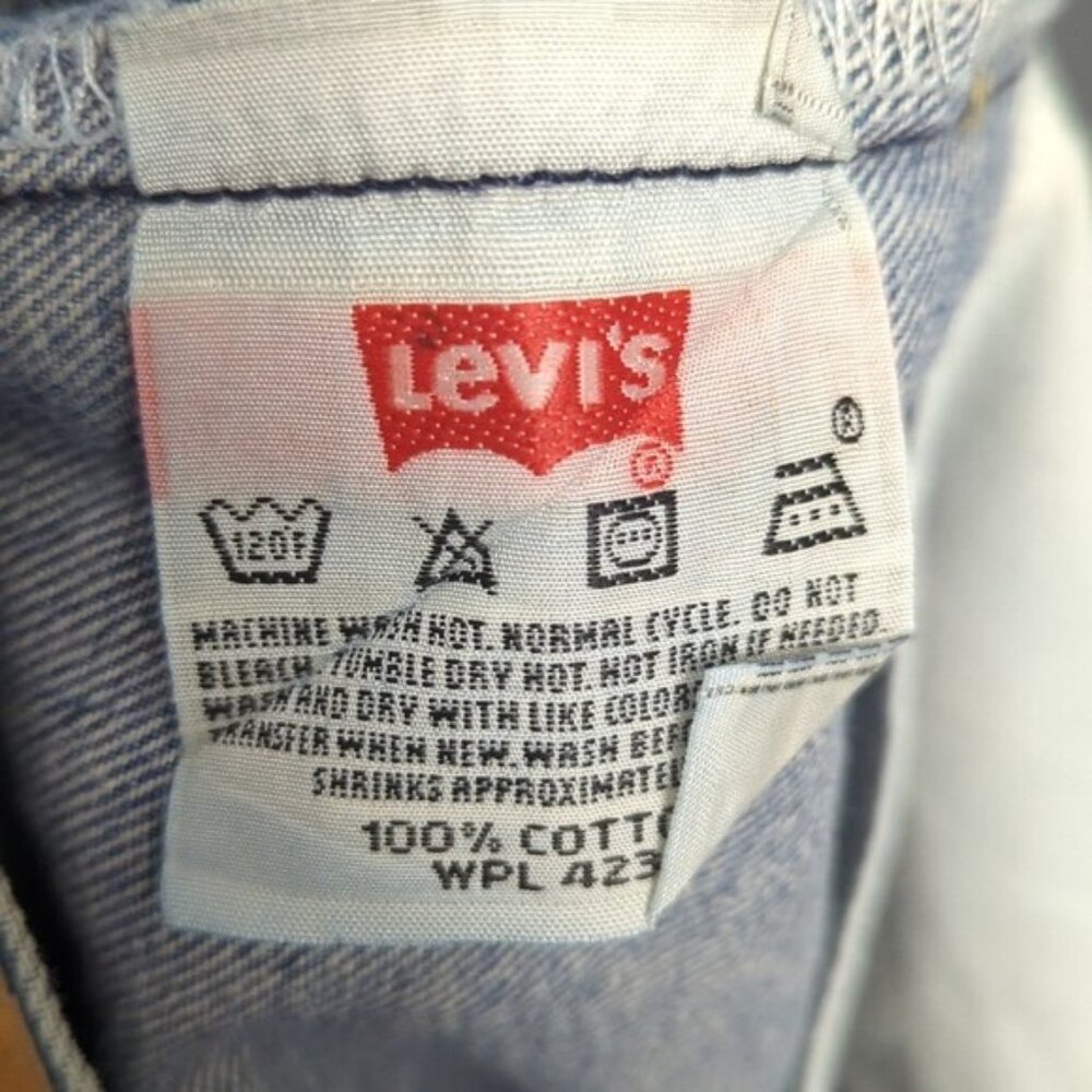 Levi's VTG Jeans Mens 36x36 Fits 32x32 Blue 501 XX Straight Leg Button Fly Denim - Picture 10 of 12